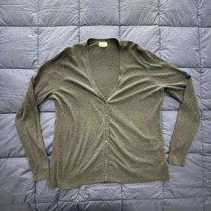 Old Navy Dark Gray Button-Up Cardigan, Size XL Tall